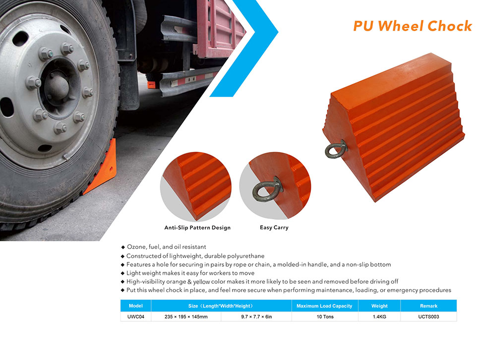 URETHANE WHEEL CHOCK